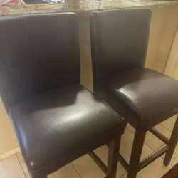 Pair of Espresso Bar Stools | High chairs
