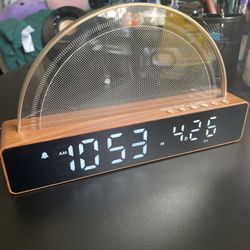 USB powered sunlight alarm clock