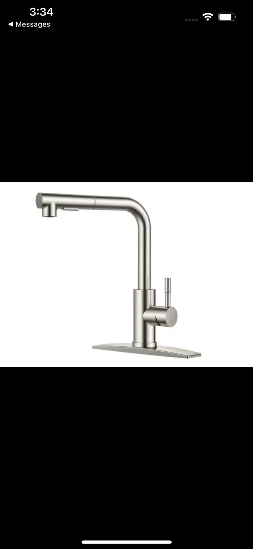 FORIOUS Single-Handle Kitchen Sink Faucet w/ Pull Down Sprayer in Brushed Nickel