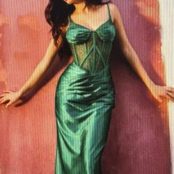 Prom Dress Formal emerald 