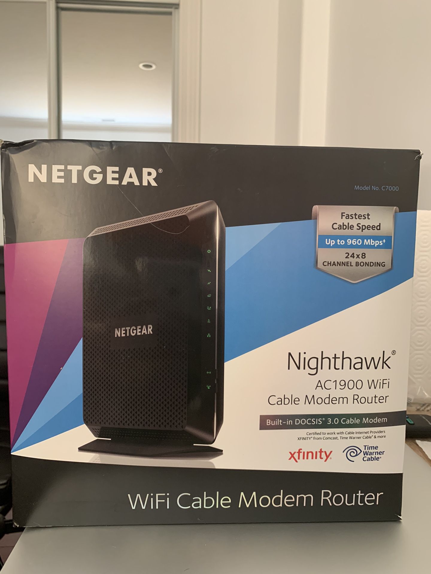 Netgear Nighthawk AC1900 Wifi Modem Router