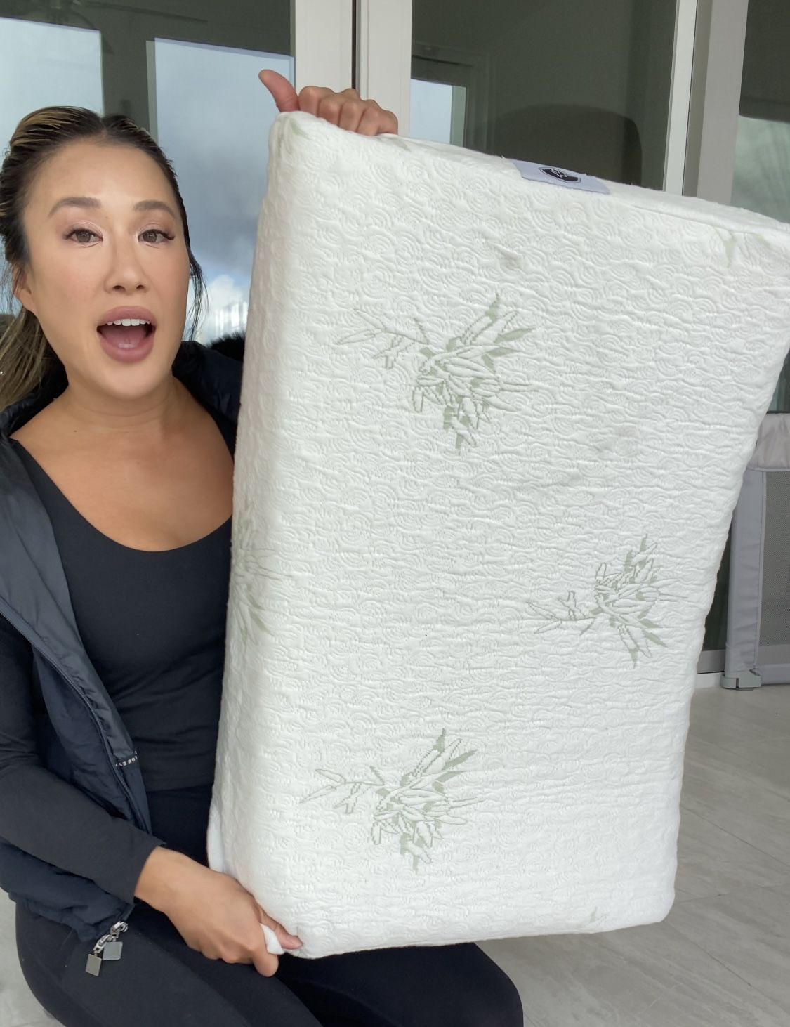 Petique Bamboo memory foam orthopedic pet bed for dogs, cats, and small animals