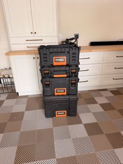 RIDGID Modular Tool Storage Stack Set
