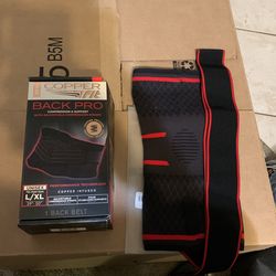 Knee Brace And Copperfit Back Brace