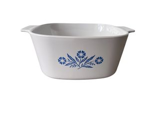 Vintage Blue Cornflower Pattern Corning Ware Casserole Dish