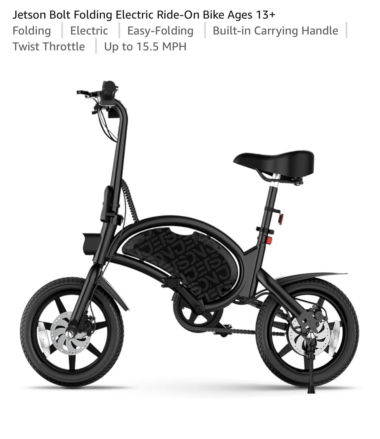 Jetson Bolt Folding Electric Bike