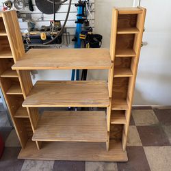 Garage free standing shelf unit