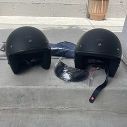 Bilt 3/4 Motorcycle Helmets Large And Medium