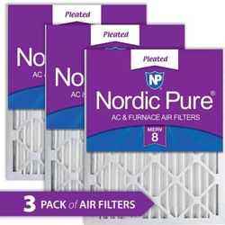 Ac air Filters 14x20x2 Nordic Pure 3 Pack