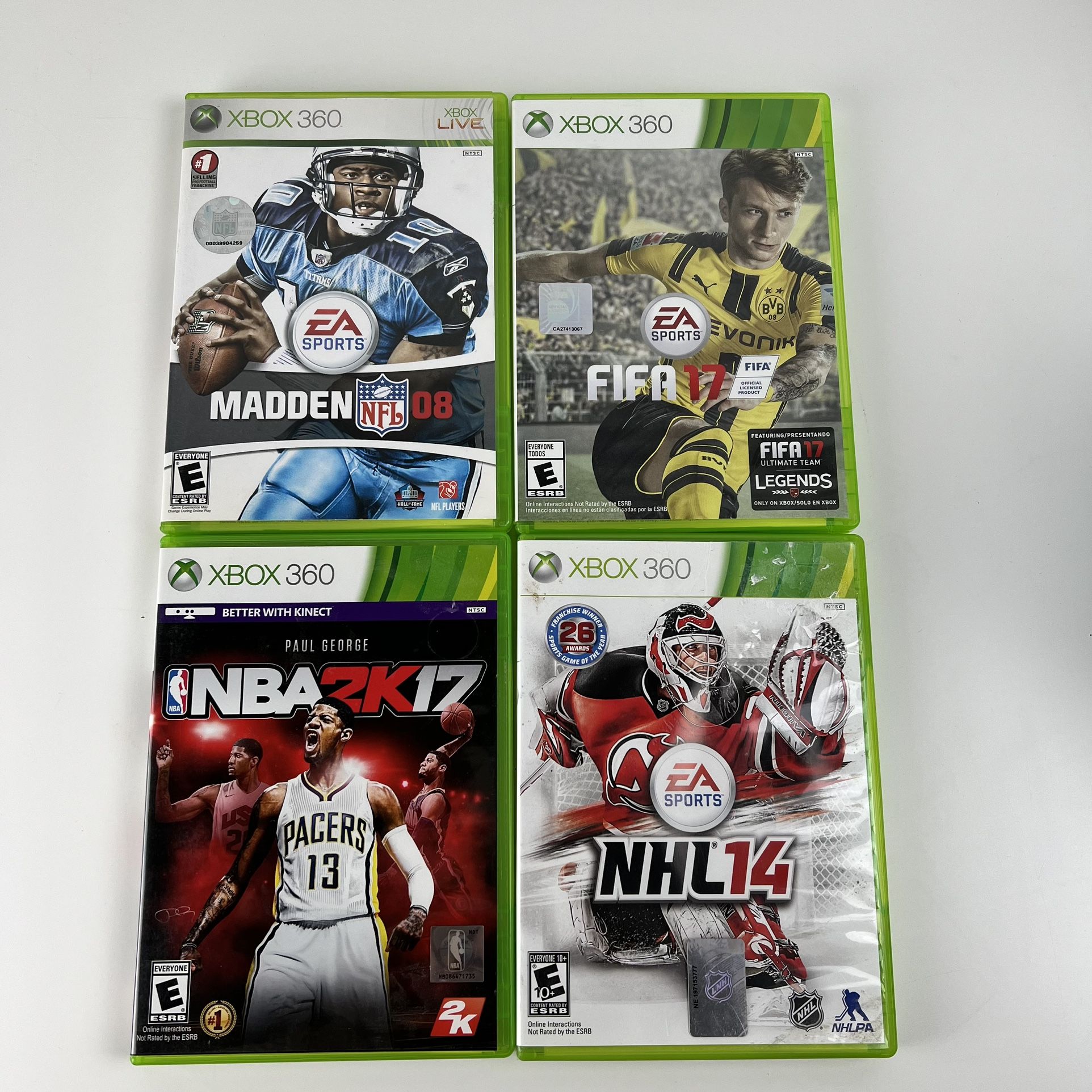 Xbox 360 Games 4 Titles