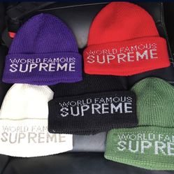 SUPREME WORLD FAMOUS BEANIES