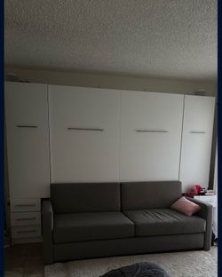 Murphy bed with sofa