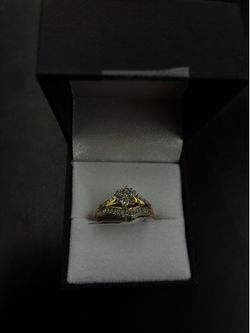 10k Diamond Engagement Ring