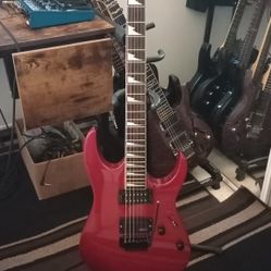 Ibanez GRGR120EX Candy Apple Red & Upgraded Warman Bridge Pick Up