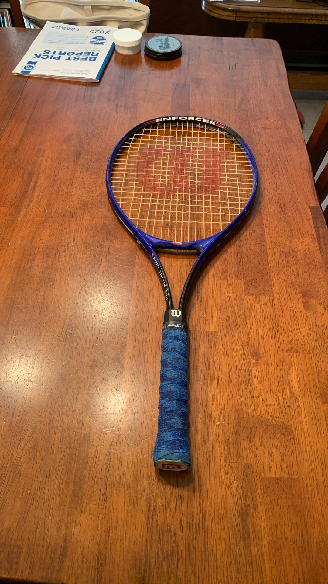 Wilson Enforcer With Soft Shock Grip Tennis Racket