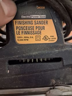 Used finish sander