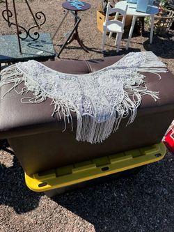 Unique beaded and sequined scarf