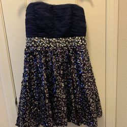 Navy Blue Formal Dress