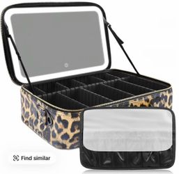 NEW Large Travel Makeup Bag with Lights