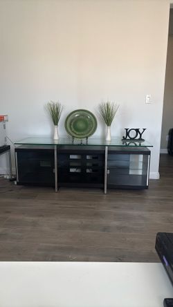 Chocolate Stainless Steel Tv Stand By Elite Furniture