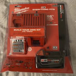 Milwaukee M18 5.0 Battery And Charger 