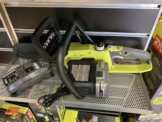 Ryobi 18V chainsaw with 3.0ah battery and charger
