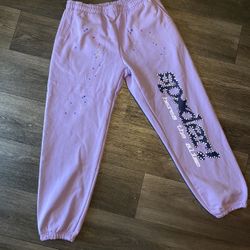SP5DER SWEATS SIZE LARGE MEN