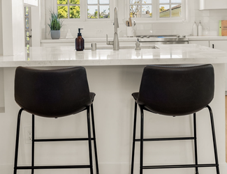 Faux Leather Barstools