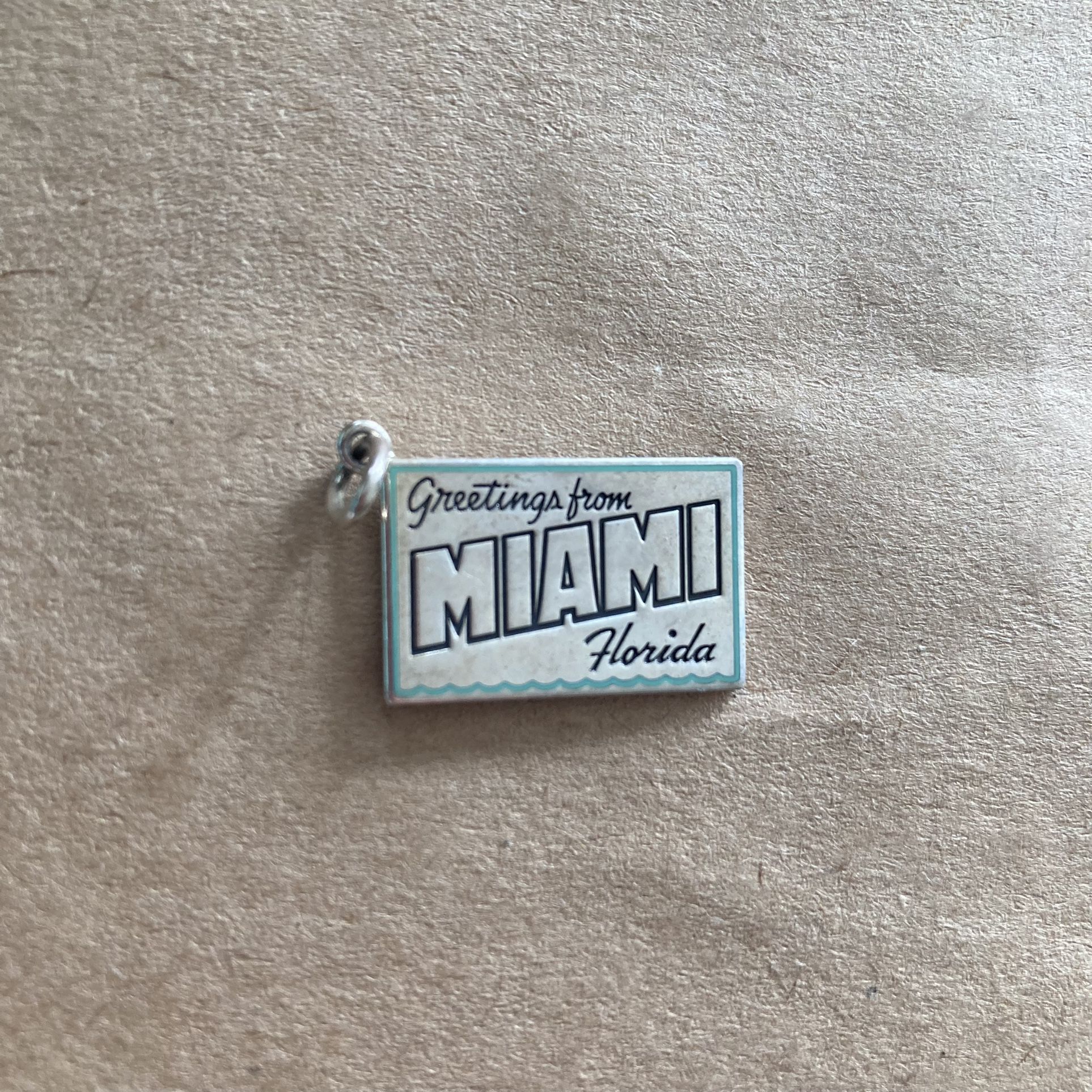 Tiffany Miami Postcard Charm 