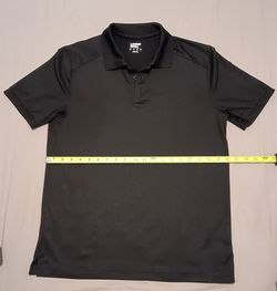 Lands' End Black Polo Shirt 3-Button Size Small New Condition
