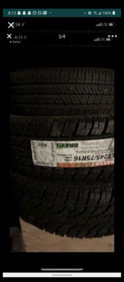 Maaxis bravo at2 LT245/75r16 for sale and 4 used 70% life