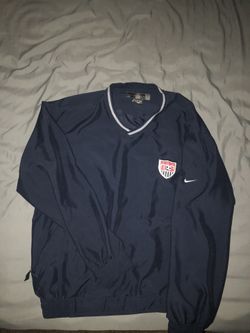 NIKE VINTAGE USA SOCCER/GOLD WINDBREAKER
