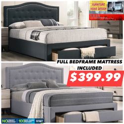 Full Bedframe With Mattress 