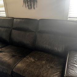 Reclining Leather Sofa And Loveseat