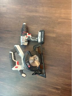 Porter cable cordless 2pc with 2 batteries