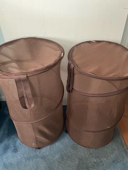 Mesh pop-up storage bags, brown/2