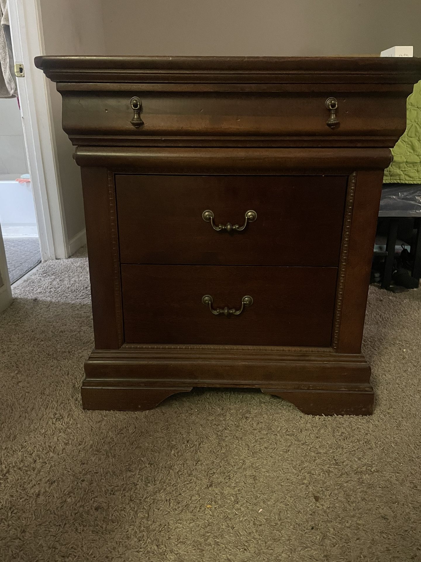 Brown Wooden Dresser And Nightstands