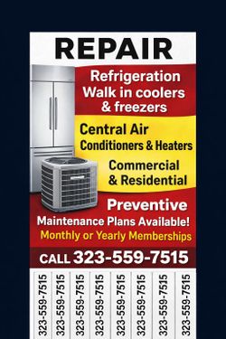 Walk in coolers&freezers AC commercial and Residential