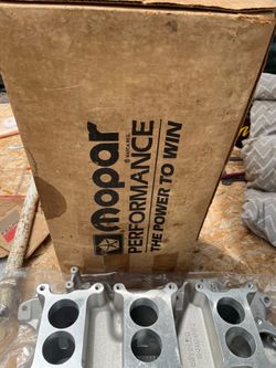 NOS Mopar Performance Aluminum 340 Six-Pack Intake Manifold (Part Number P(contact info removed)).
