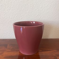 Maroon Ceramic Plant Pot