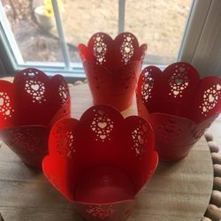 Metal Valentine's Containers