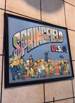 Simpson’s wall art frame