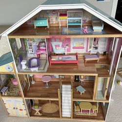 KidKraft Majestic Mansion Wooden Dollhouse with 34 Accessories