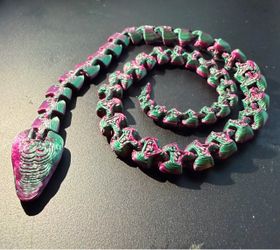 3D Printed Articulated Snake Fidget Toy