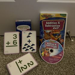 Rock & Learn Math Addition And Subtraction And Bonus Flash Cards Addition