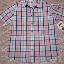 Kids Youth Xl Wrangler Button Up Shirt 
