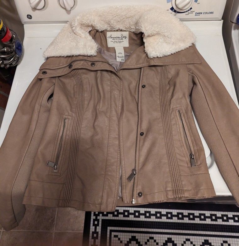 American Rag Cie Faux Leather Jacket, XS