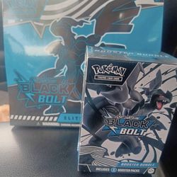 Pokémon black bolt ETB and one booster bundle 6 pk