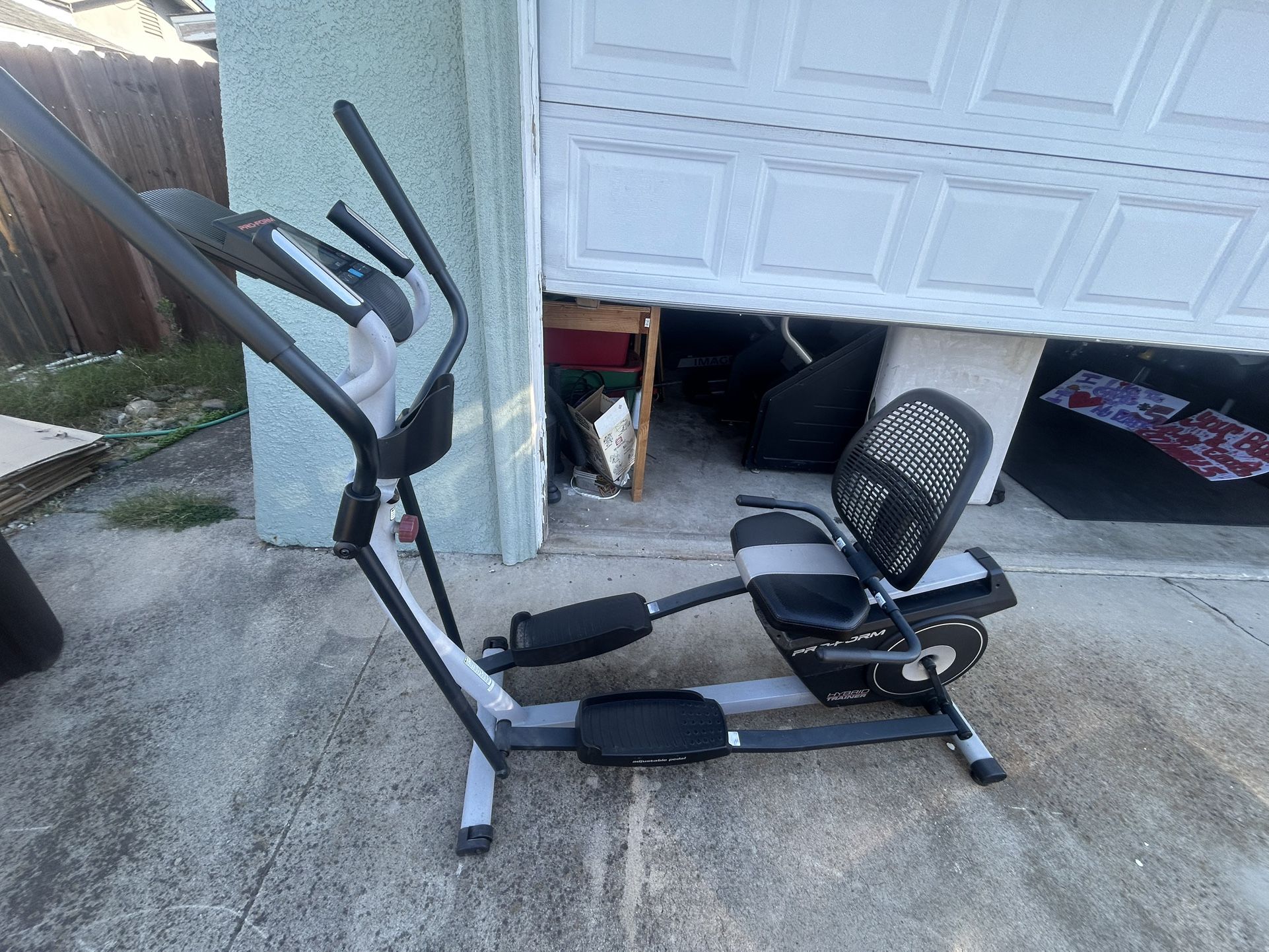 Two In One Exercise Bike Elliptical 