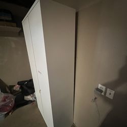 Metal Storage Cabinet - White